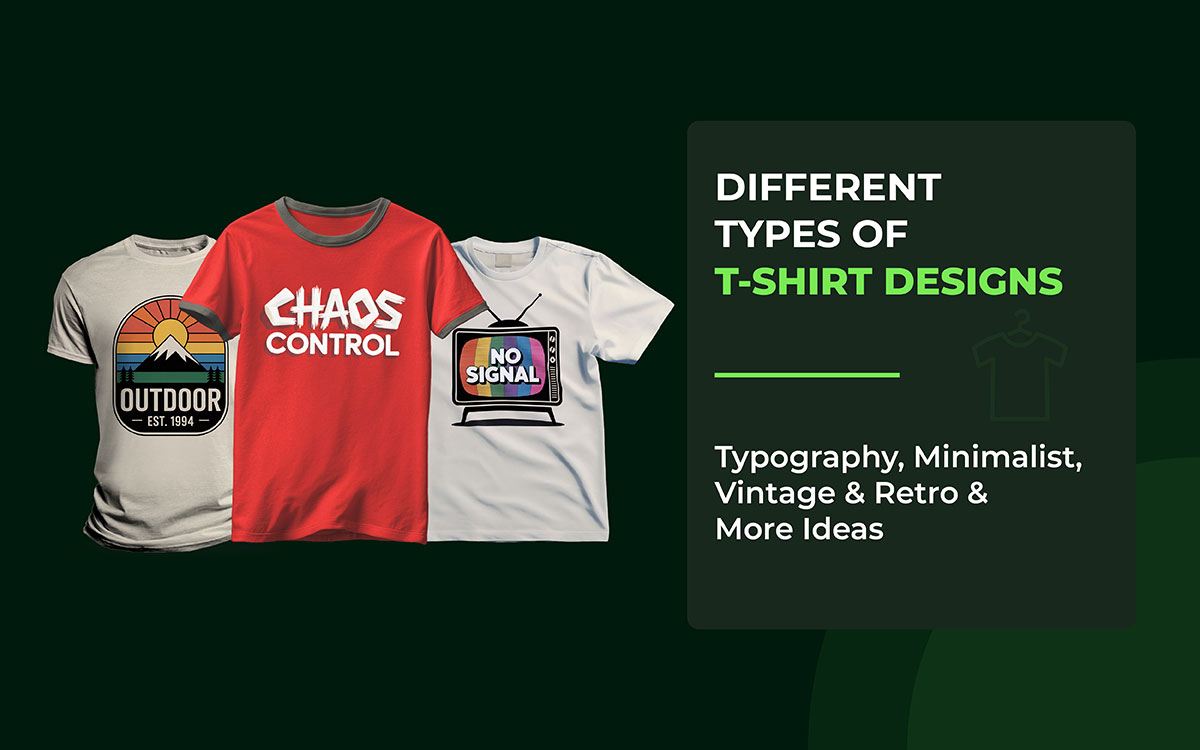 types of t-shirt designs