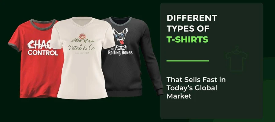 different types of t-shirts