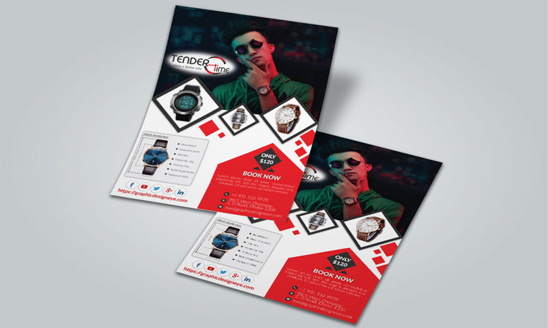 single sheet leaflet design