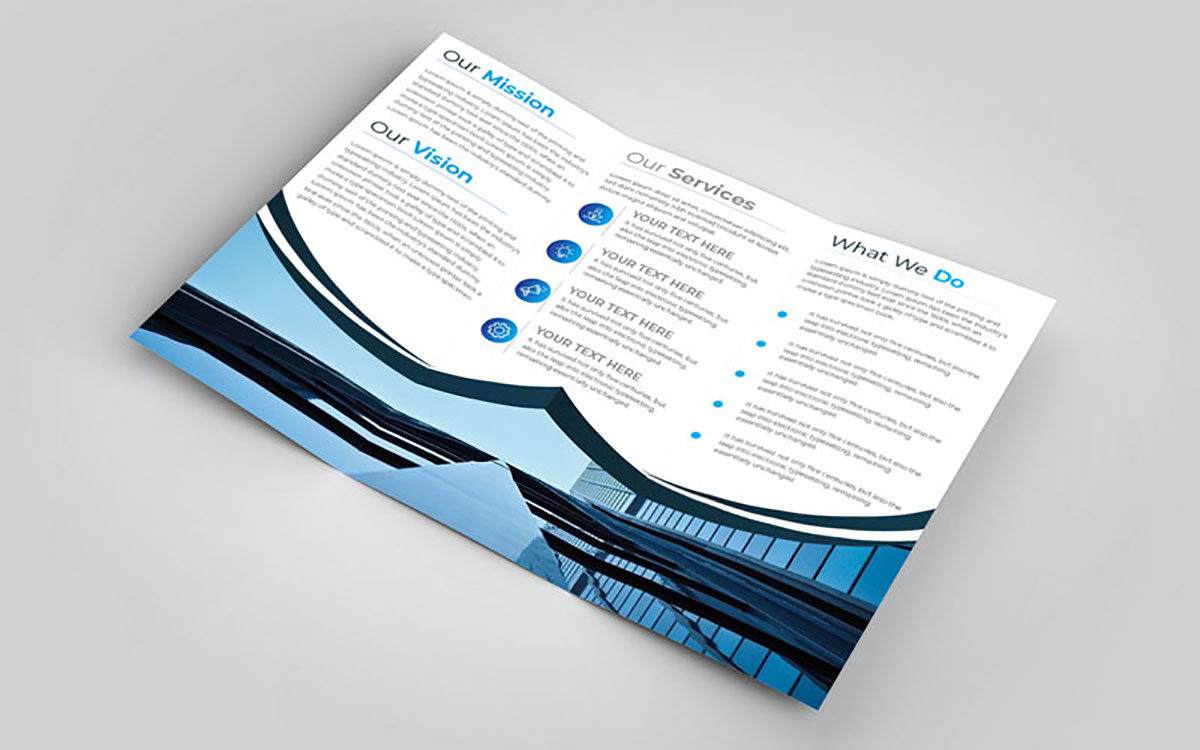 z fold leaflet design