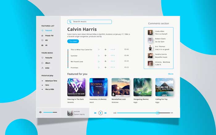 social media UI/UX design