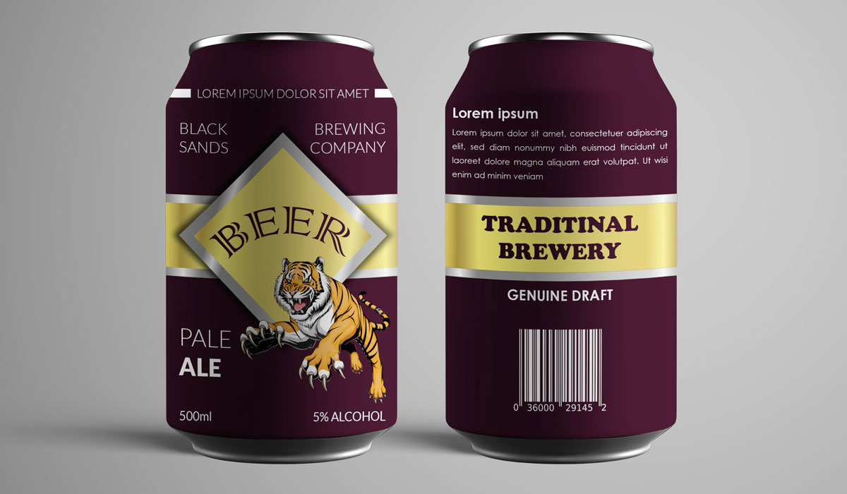 beverage label design