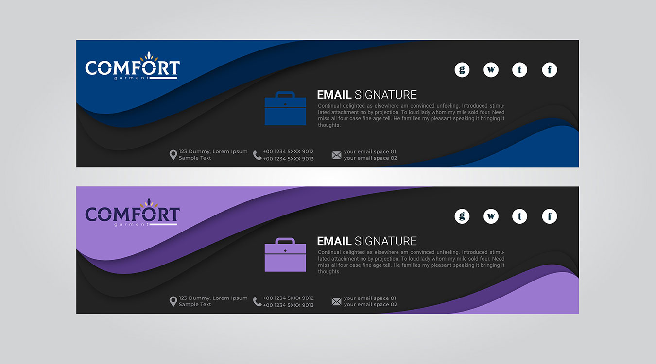 business email signature design