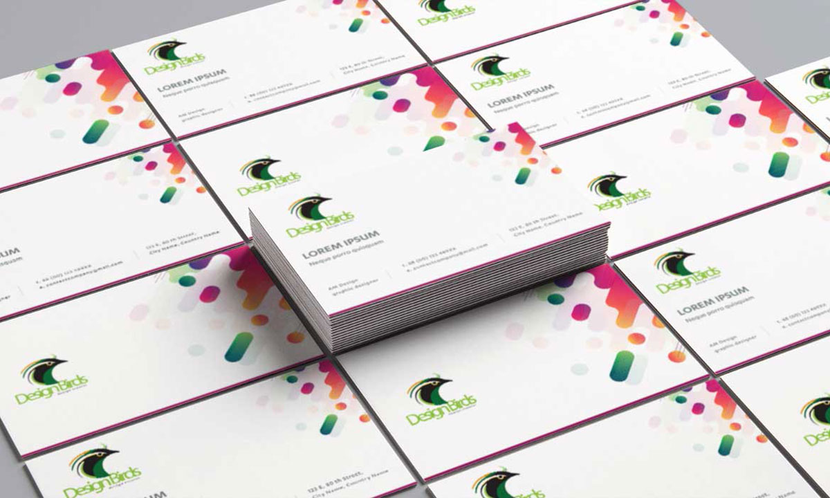 colorful business card design