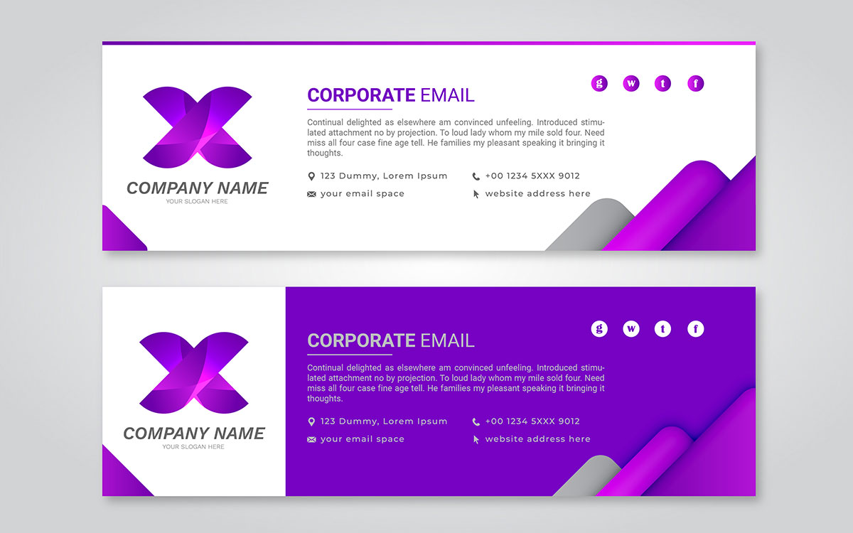 corporate email signature design