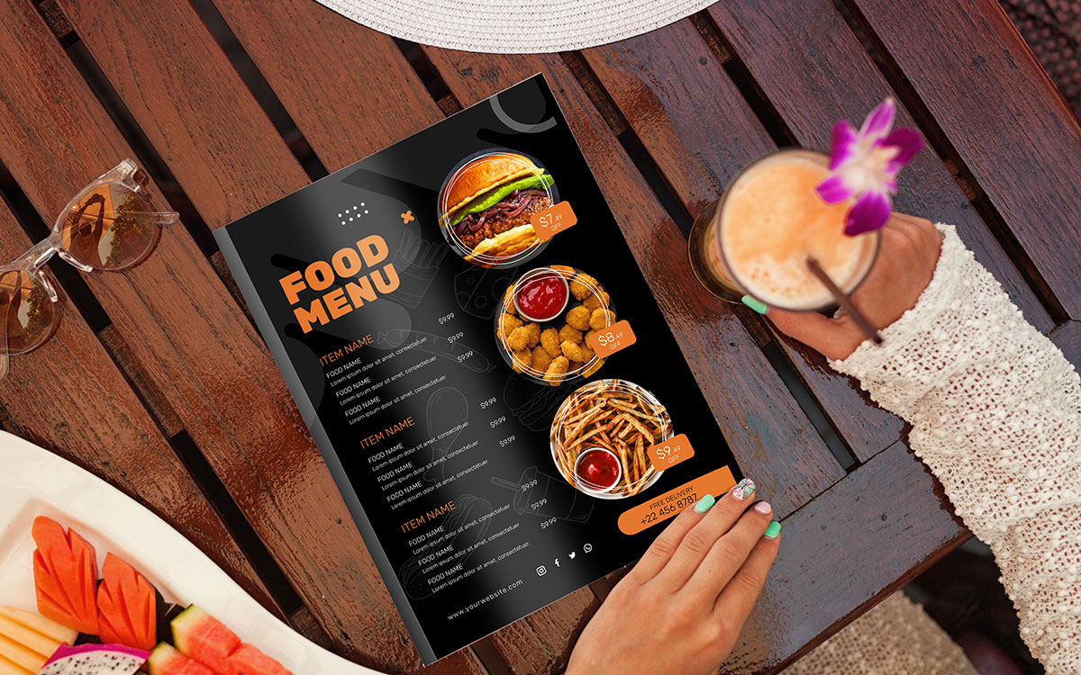 food menu design service